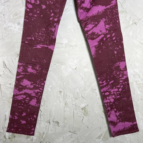 NWT MAVI SERENA Low-Rise Super Skinny ACID TIE DYE Jeans SIZE 27 x  32 Violet - Picture 9 of 9